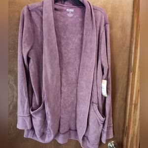 Reel Legends Mauve Open Front Cardigan